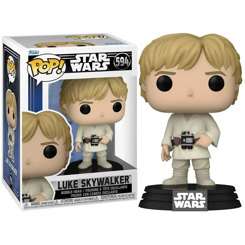 Funko Pop! 67536 Figura De Accion Star Wars #594 Luke Skywalker