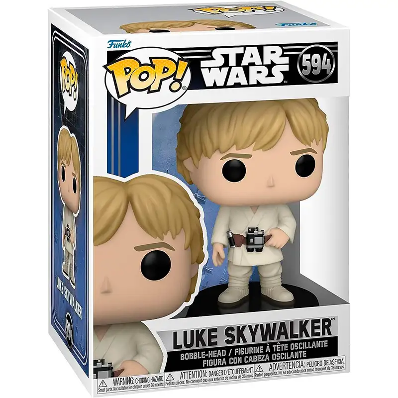 Funko Pop! 67536 Figura De Accion Star Wars #594 Luke Skywalker