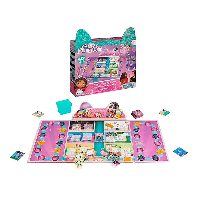 Spin Master Gabby'S Dollhouse 6065769 Juego De Mesa Miau
