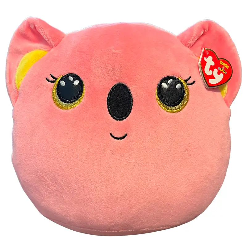 "Boing Toys Ty Squish A Boos  39226 Poppy Koala Rosado 10"""