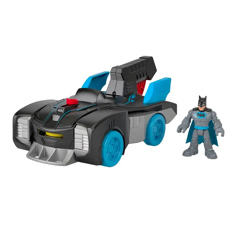 Mattel Imaginext Gwt24 Dc Super Friends Batimovil Trasnformable Con Figura