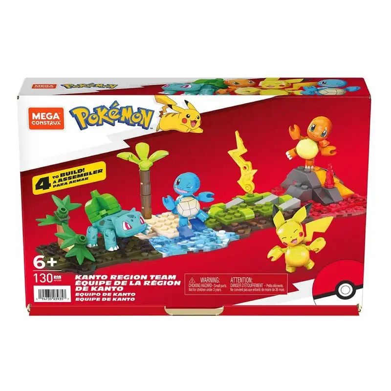 Mattel Mega Construx Hfg05 Pokémon Set Equipo De Kanto