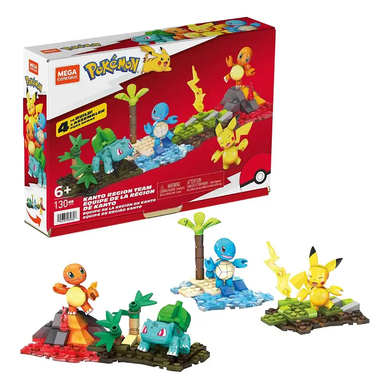 Mattel Mega Construx Hfg05 Pokémon Set Equipo De Kanto