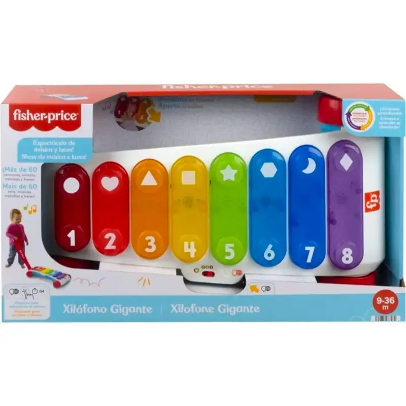 Mattel Fisher Price Hjk34 Juguete Para Bebé Xilófono Gigante