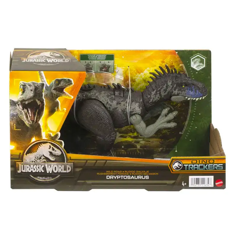 Mattel Jurassic World Hlp15 Figura Dino Trackers Dryptosaurus Rugido Salvaje