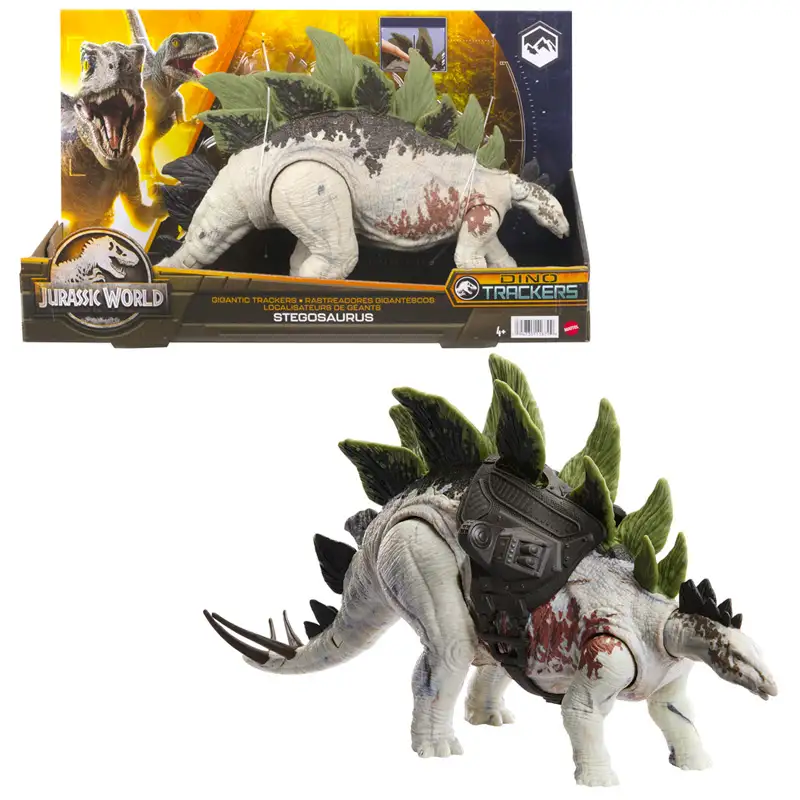 Mattel Jurassic World Hlp24 Figura Dino Trackers Stegosaurus