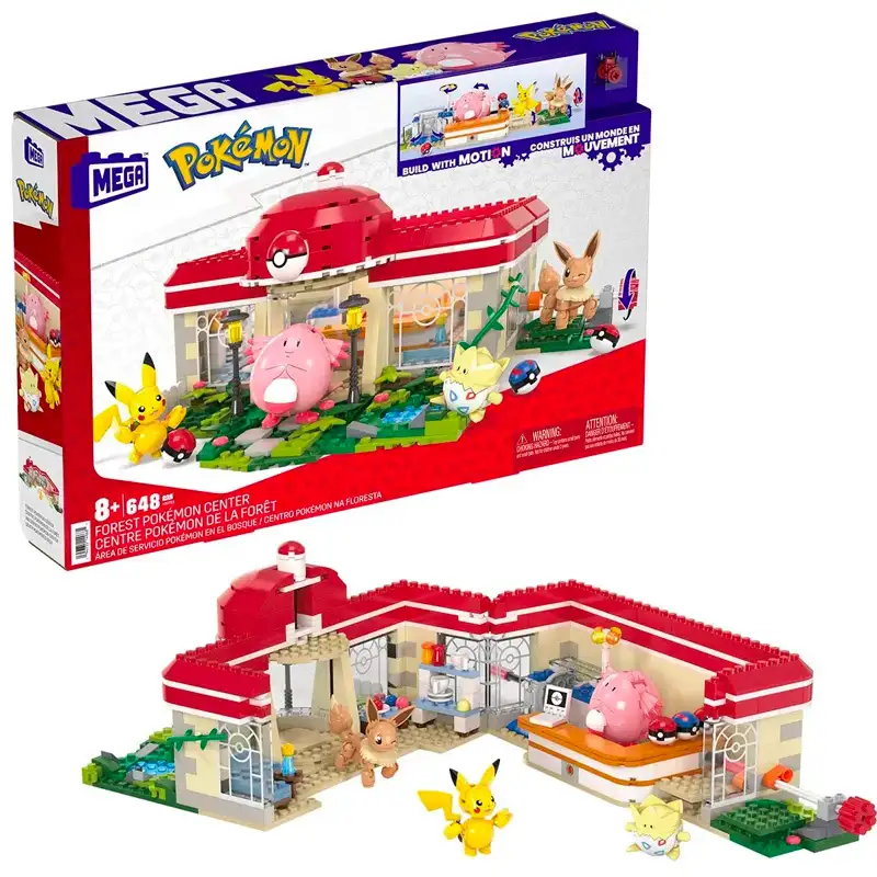Mattel Mega Construx Hnt93 Pokémon Center Bosque