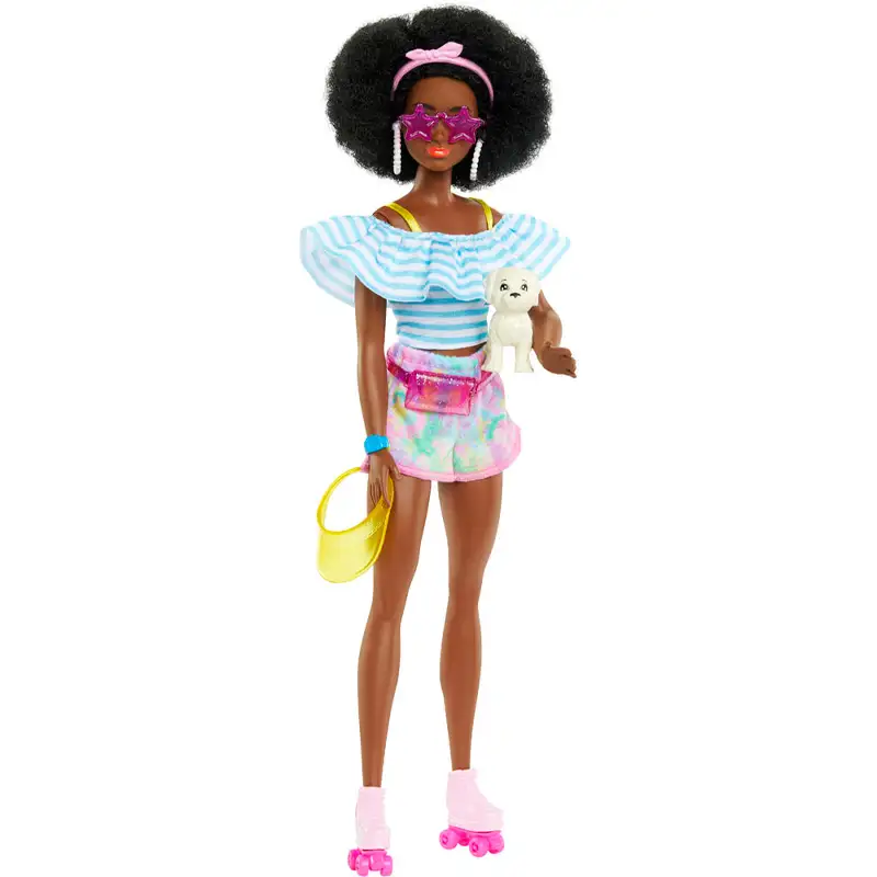 Mattel Barbie Hpl77 Muñeca Con Patines De Moda Y Accesorios