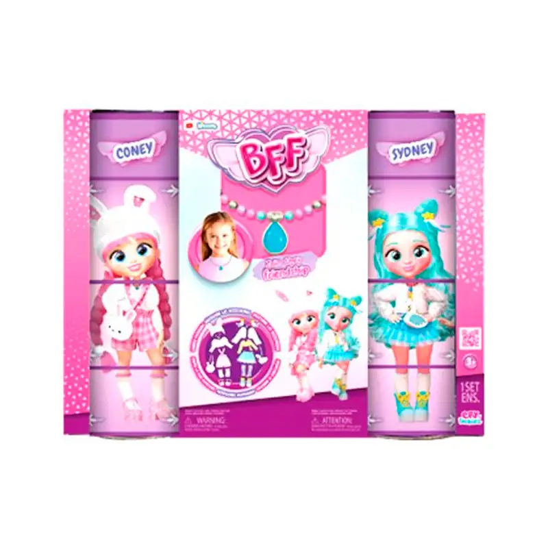 Boing Toys Cry Babies 904316 Bff Muñeca S1 Mejores Amigas Coney & Sydney