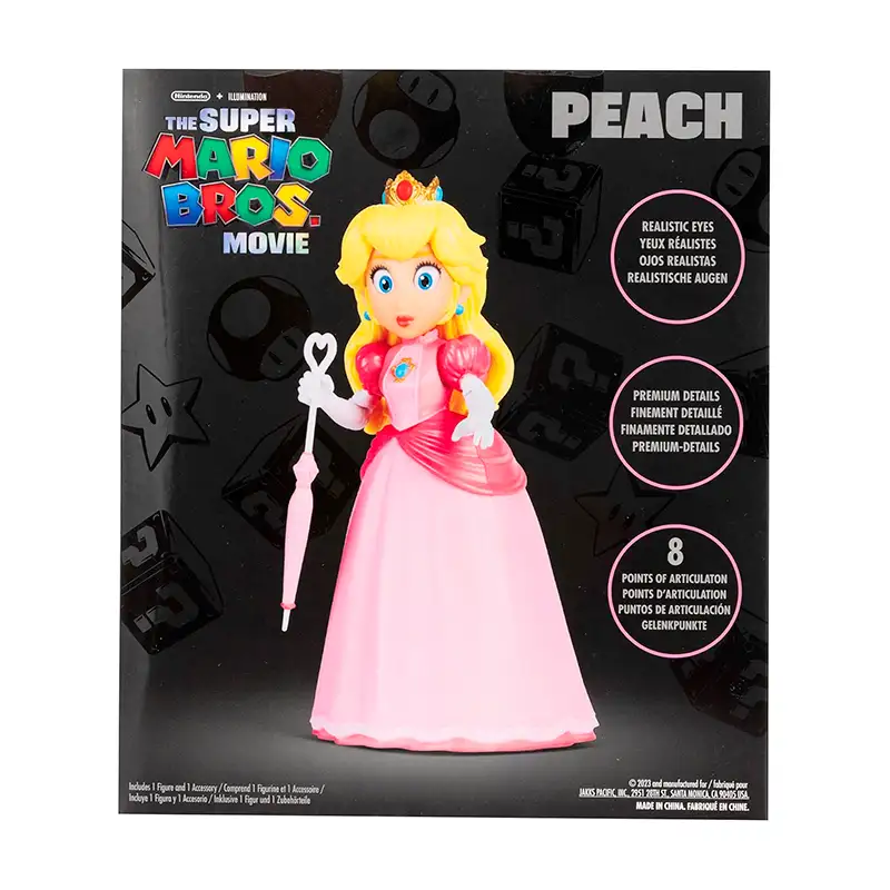 Jakks Pacific Nintendo 417304 Super Mario Movie Figura Peach W2