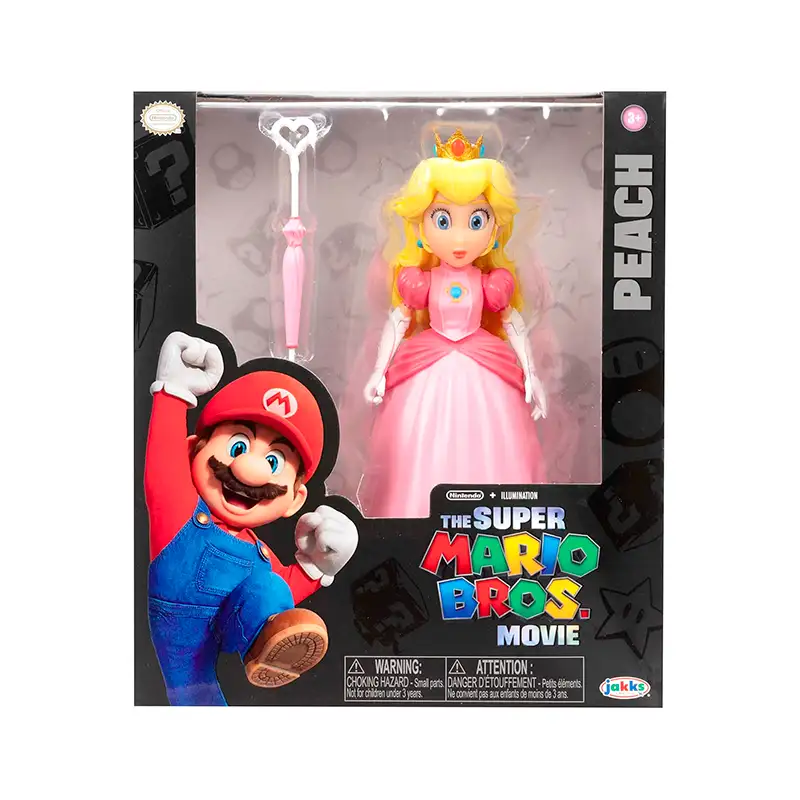 Jakks Pacific Nintendo 417304 Super Mario Movie Figura Peach W2