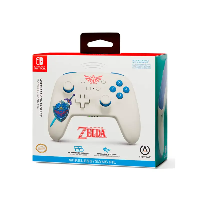 Control Power A Edicion Sworn  Zelda Inalambrico Nintendo Switch Blanco (White)