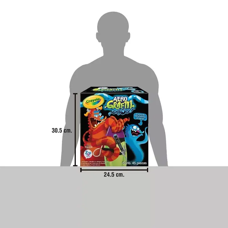 Crayola Cm048740 Aerografo Darkside 45 Piezas