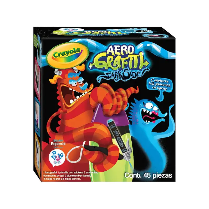 Crayola Cm048740 Aerografo Darkside 45 Piezas
