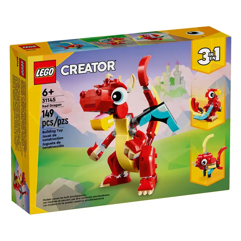 Lego Creator 31145 Dragón Rojo