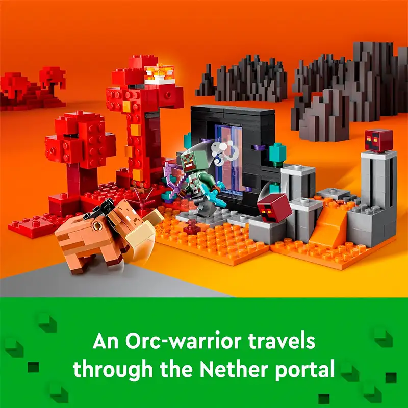 Lego Minecraft 21255 La Emboscada Del Portal Inferior