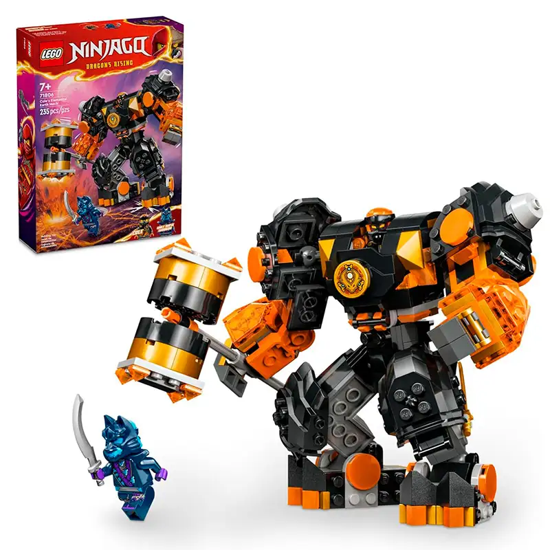 Lego Ninjago 71806 Mecha Terrestre Elemental De Cole