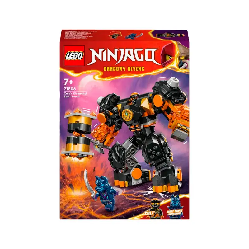 Lego Ninjago 71806 Mecha Terrestre Elemental De Cole