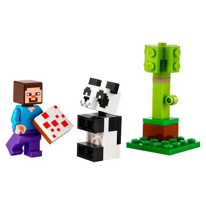Lego Minecraft 30672 Steve Y El Bebé Panda