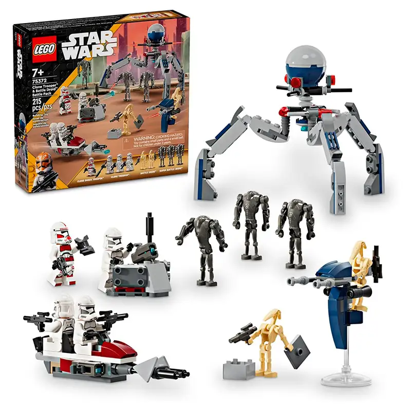 Lego Star Wars 75372 Paquete De Batalla Clone Troope Y Battle Droid