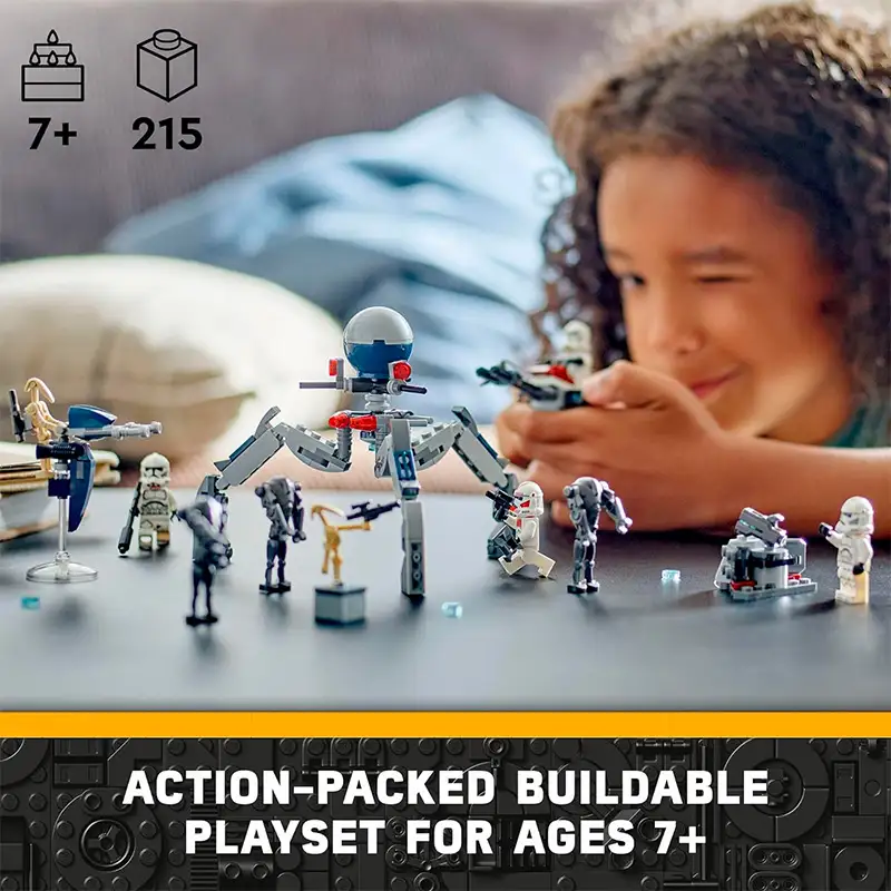 Lego Star Wars 75372 Paquete De Batalla Clone Troope Y Battle Droid