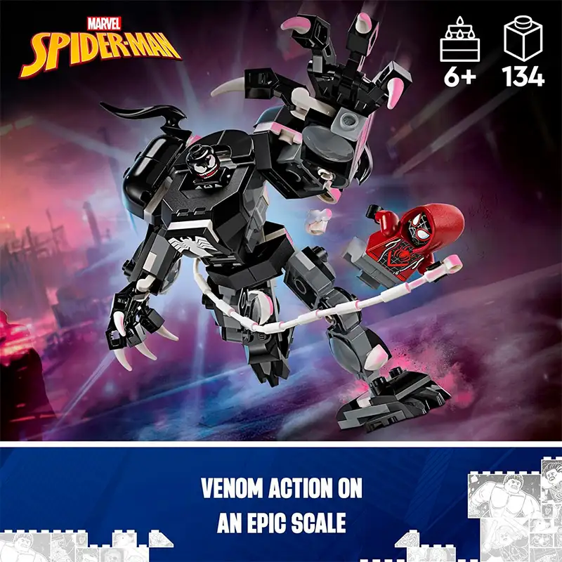 Lego Spider-Man 76276 Armadura Mecánica De Venom Contra Miles Morales