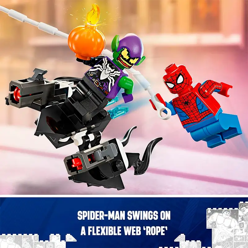 Lego Spider-Man 76279 Coche De Carreras De Spider-Man Y Duende Verde Venenoso