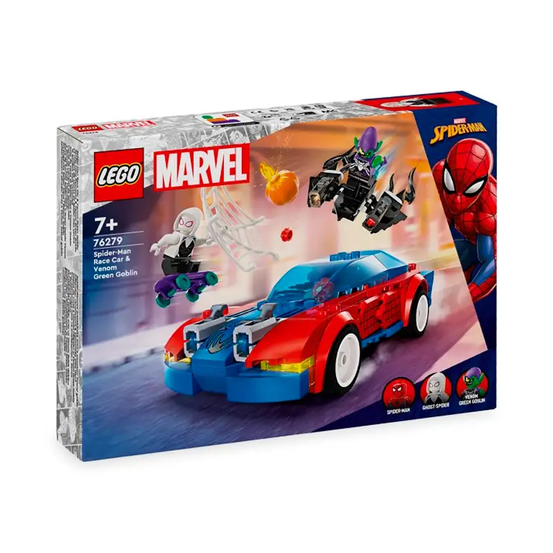 Lego Spider-Man 76279 Coche De Carreras De Spider-Man Y Duende Verde Venenoso