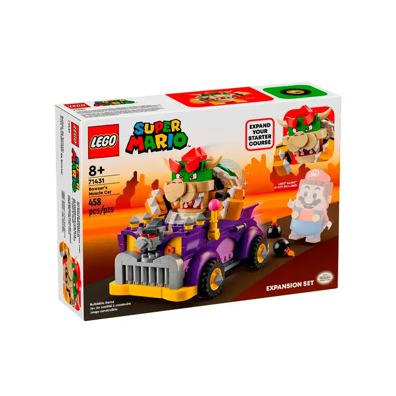 Lego Super Mario Bros 71431 Set De Expansión Muscle Car De Bowser