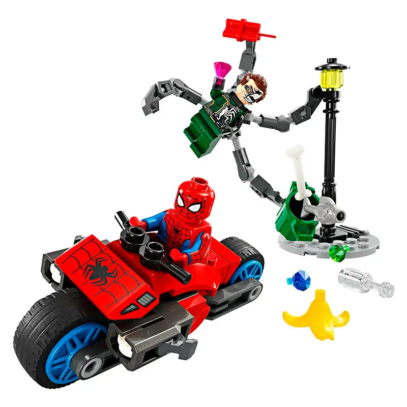 Lego Marvel 76275 Persecución En Motocicleta: Spider-Man Contra Doc Ock