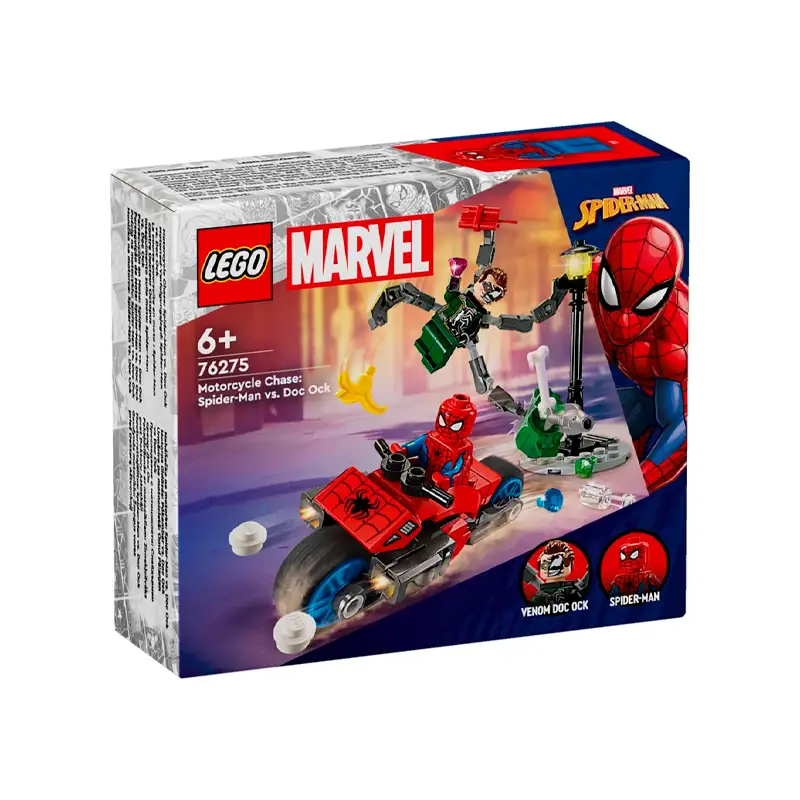 Lego Marvel 76275 Persecución En Motocicleta: Spider-Man Contra Doc Ock