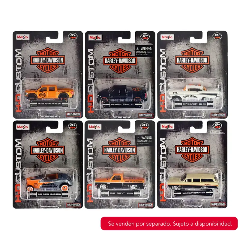 Maisto 150 Harley-Davidson Custom Cars Blister 1:64 -Mixed