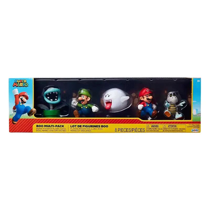 Jakks Pacific Nintendo 400874 Super Mario Bros Set 5 Figuras 2.5 Boo Multi-Pack