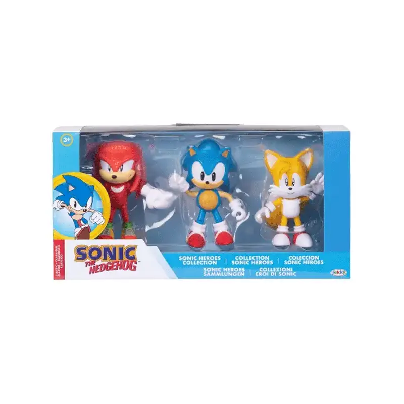 Jakks Pacific Sonic 422464 Set Figuras 4 Plg Tri-Pack Clasico