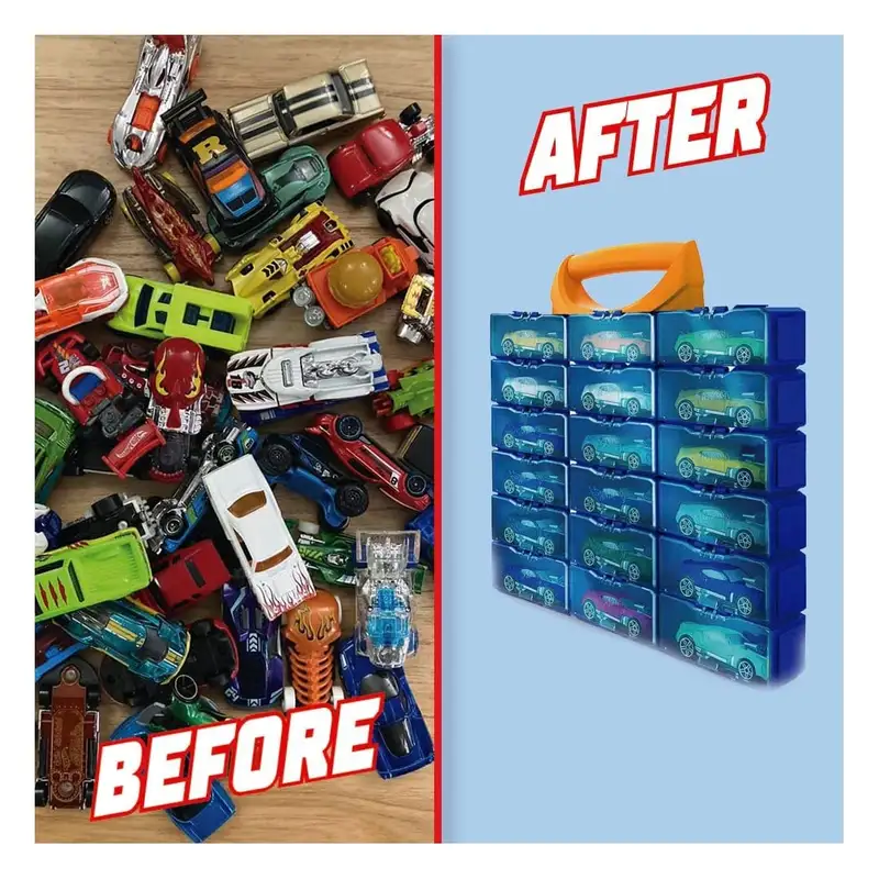 Mattel Hot Wheels Hwcc8B Estuche Para Auto Multibrick 18 Autos