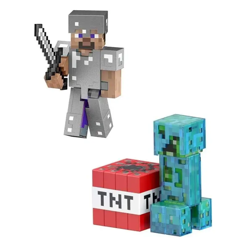 Mattel Minecraft Hln39-0 Figura De Creeper Y Dinamita