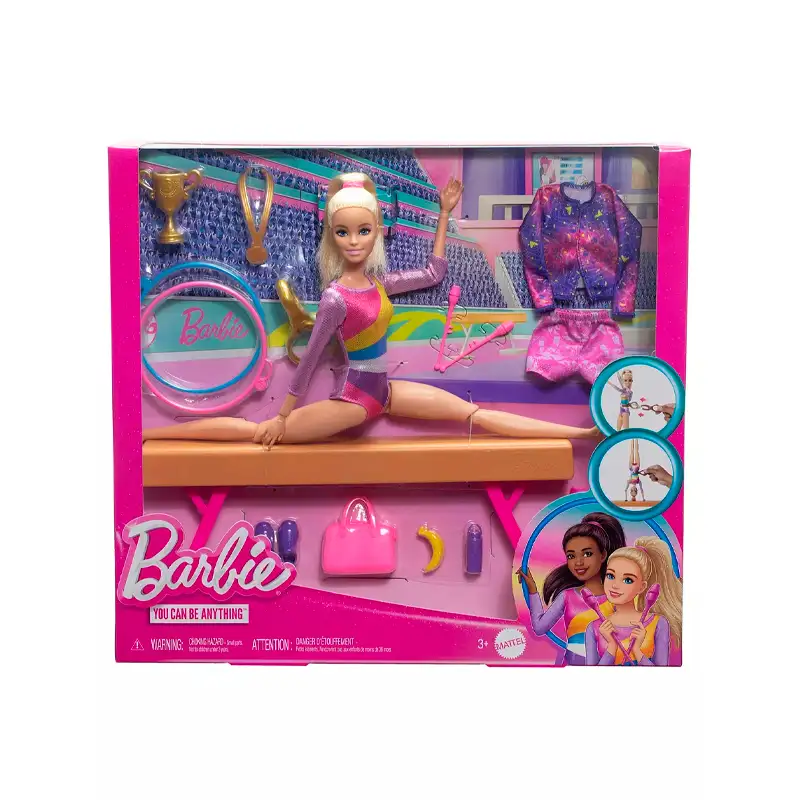 Mattel Barbie Hrg52-0 Set De Gimnasia Con Sus Accesorios
