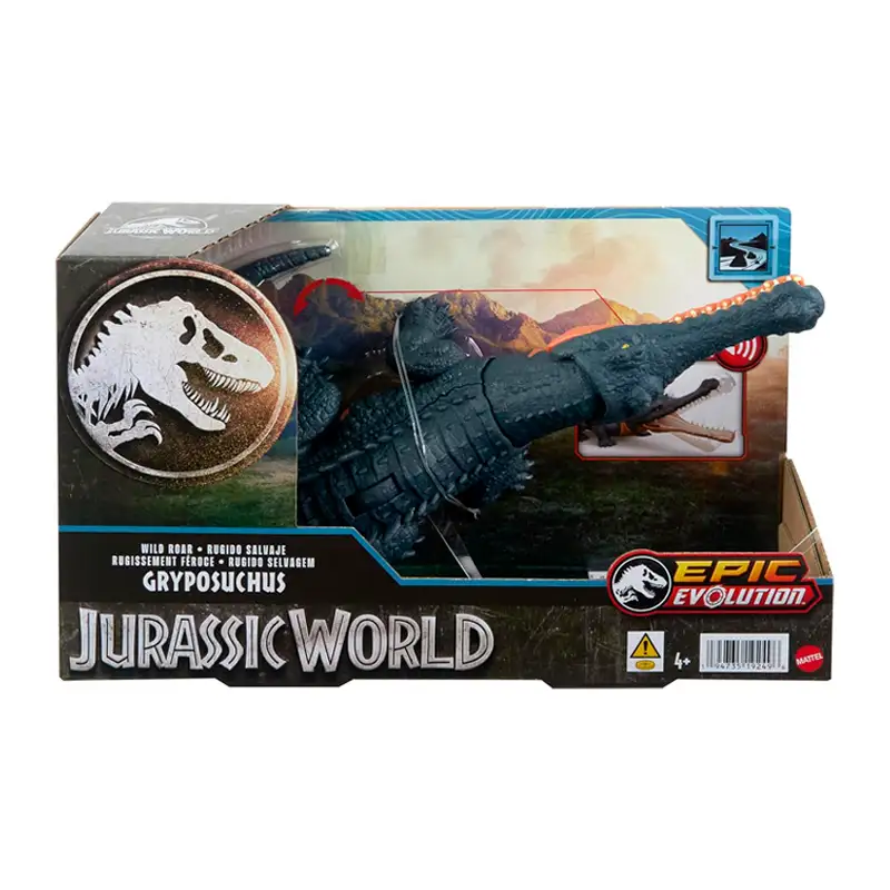 Mattel Jurassic World Htk71-0 Dinosaurio Gryposuchus Con Sonido