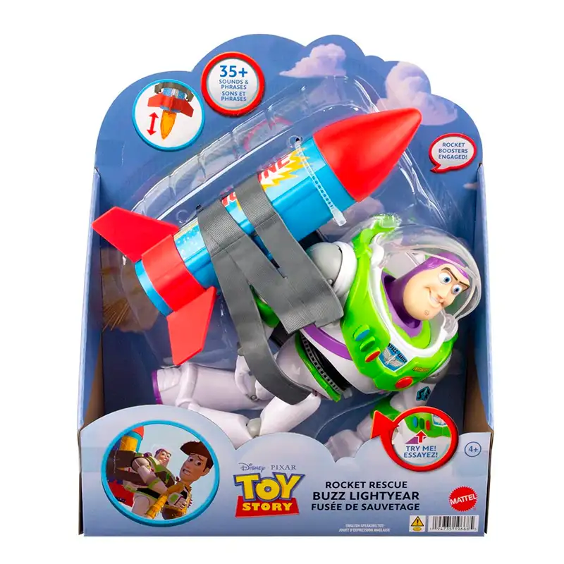 Mattel Toy Story Hww140 Figura De Buzz Lightyear 12 Plg Con Sonido
