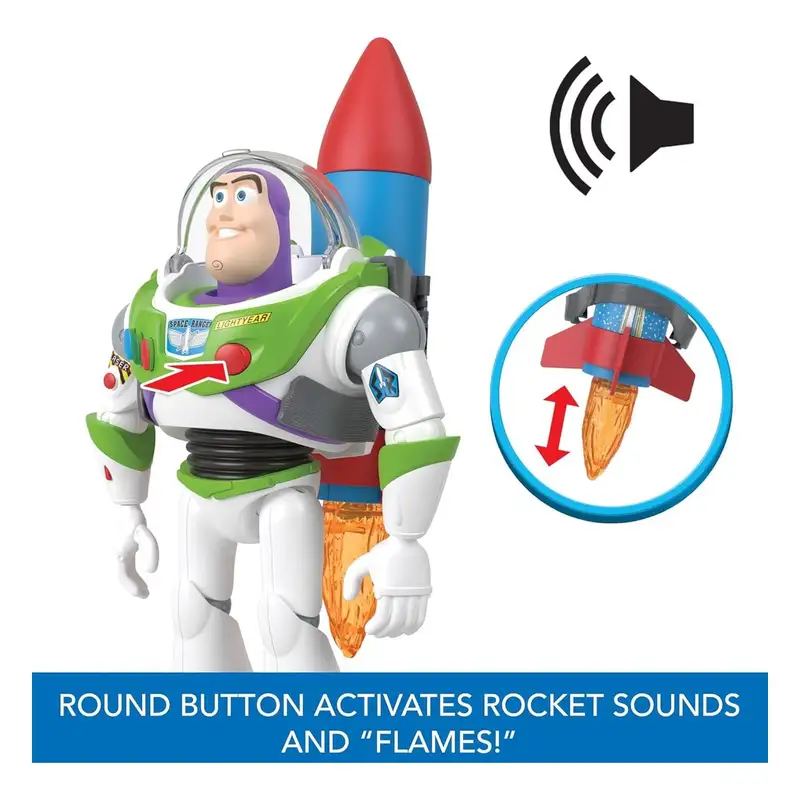 Mattel Toy Story Hww140 Figura De Buzz Lightyear 12 Plg Con Sonido