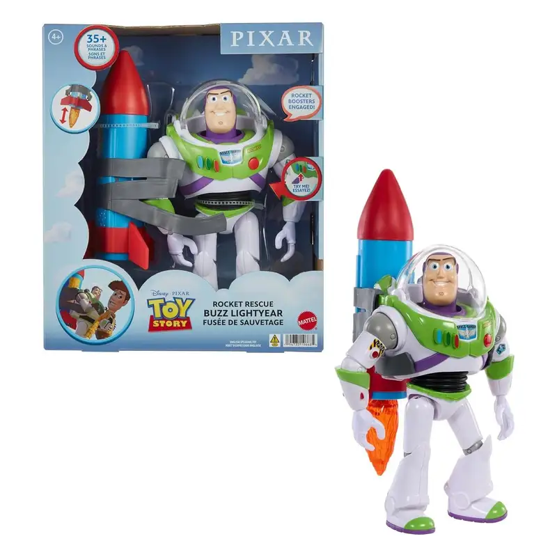 Mattel Toy Story Hww140 Figura De Buzz Lightyear 12 Plg Con Sonido