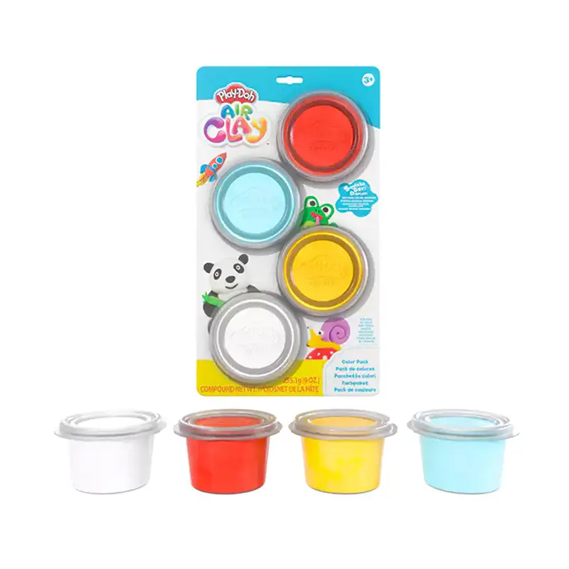 Hasbro 09110 Play-Doh Air Clay  Paquete De 4 Tarros Pequeños