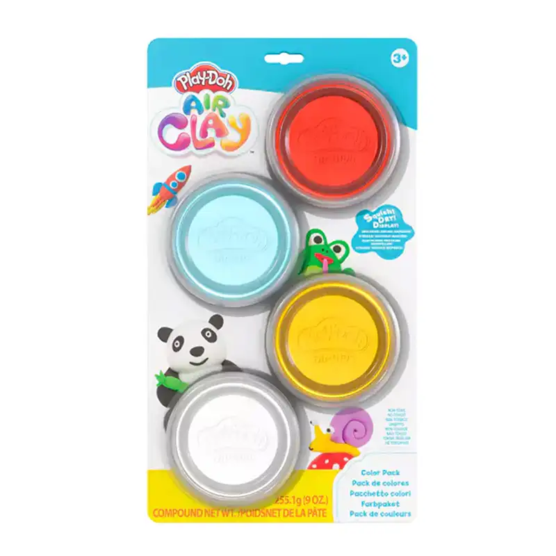 Hasbro 09110 Play-Doh Air Clay  Paquete De 4 Tarros Pequeños