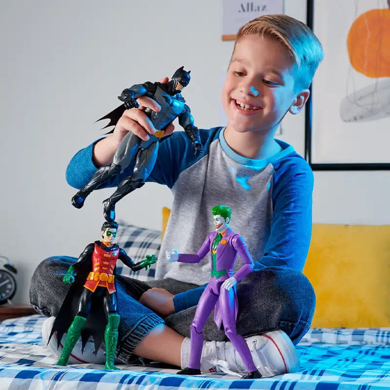 Spin Master Dc Comics 6064967 Paquete de Figuras Batman de 12 Plg