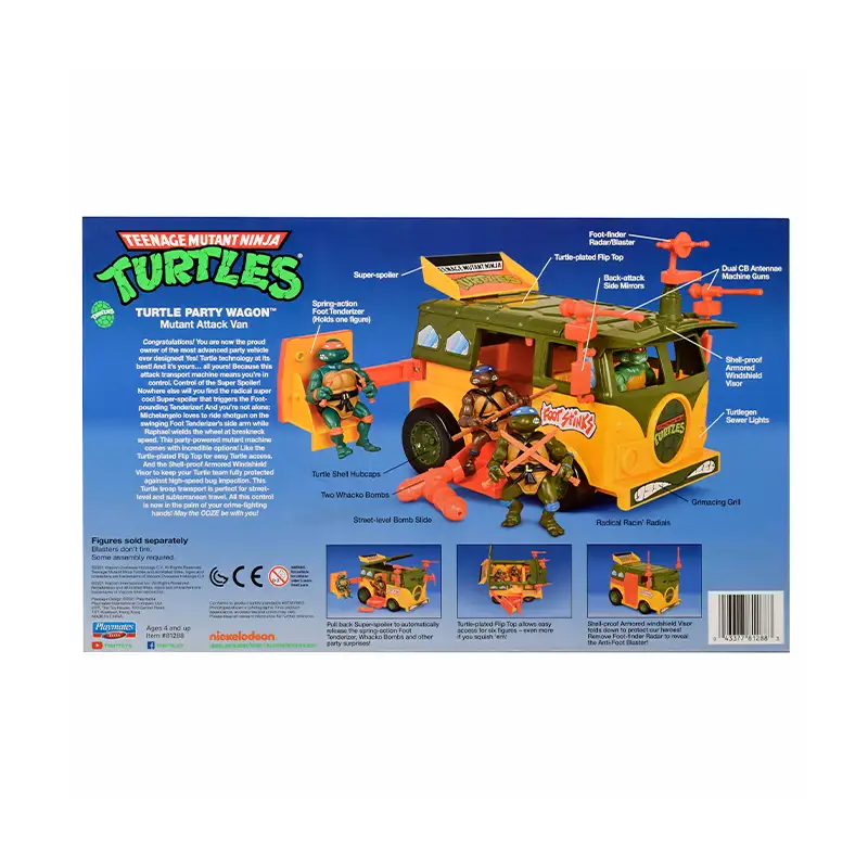 Playmaters Toys 81288 Camioneta Van de las Tortugas Ninja