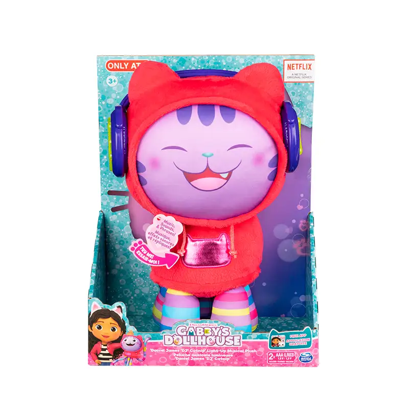 Spin Master Gabby´s Dollhouse 6067365 Peluche Musical DJ Catnip