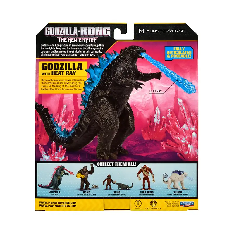 Playmates Toys 35200 Figura de Godzilla Basica de 6 Plg