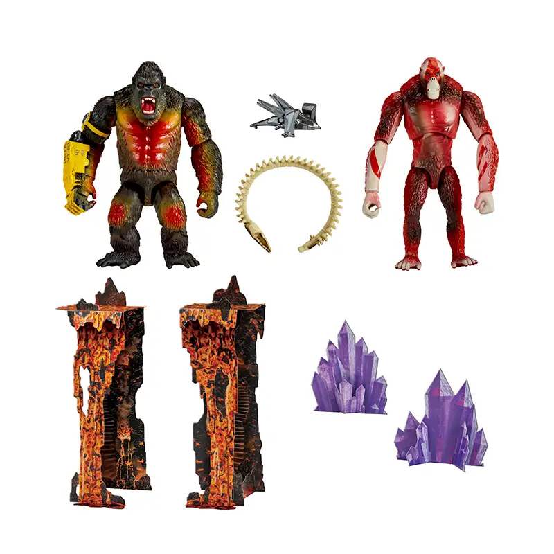 Playmates Toys 35790 Paquete de Figuras de Gozdilla Vs Kong