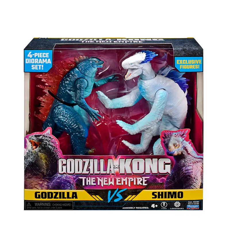 Playmates Toys 35790 Paquete de Figuras de Gozdilla Vs Kong
