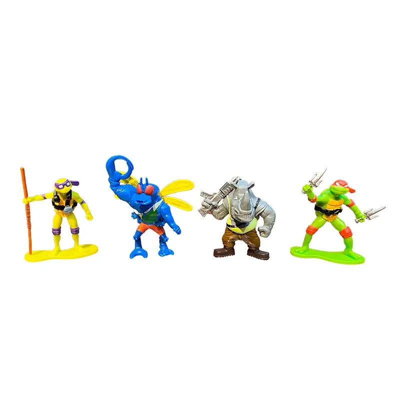 Playmates Toys 83320 Minifiguras de Tortugas Ninja Paquete de 4